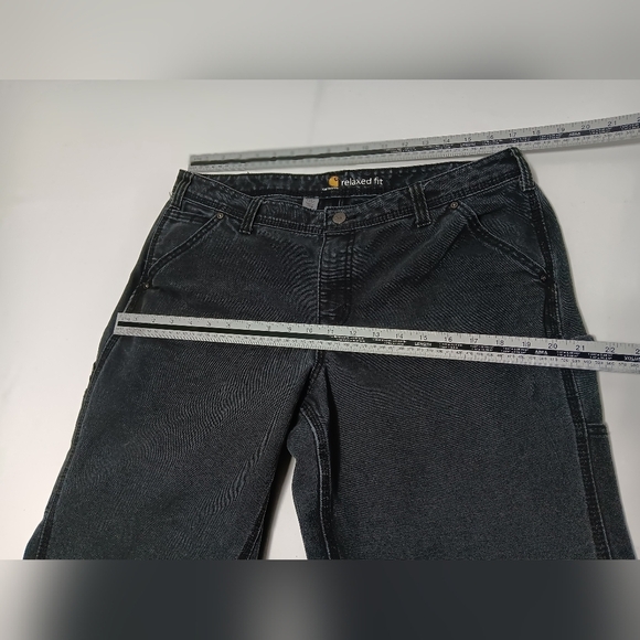 Ladies Carhartt Relaxed fit Canvas Work Pants Rugged Flex. Size 14 - Picture 8 of 11